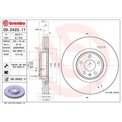 Tarcze Brembo - 09.D423.11