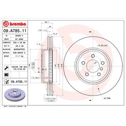 Tarcze Brembo - 09.A785.11
