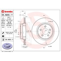 Tarcze Brembo - 09.A800.11