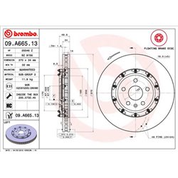 Tarcze Brembo - 09.A665.13