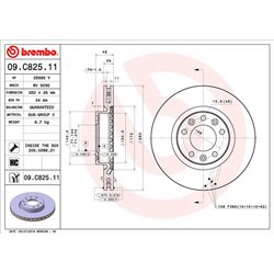 Tarcze Brembo - 09.C825.11