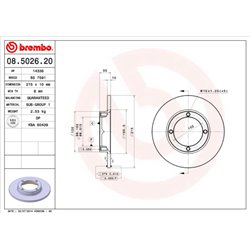 Tarcze Brembo - 08.5026.20