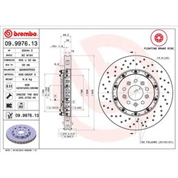 Tarcze Brembo - 09.9976.13