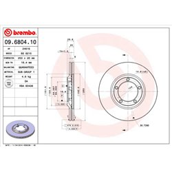 Tarcze Brembo - 09.6804.10