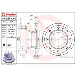 Tarcze Brembo - 09.A563.90