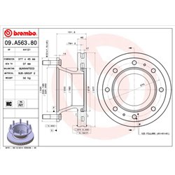 Tarcze Brembo - 09.A563.80