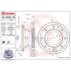 Tarcze Brembo - 09.A563.30