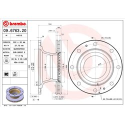 Tarcze Brembo - 09.6763.20