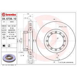 Tarcze Brembo - 09.6739.10