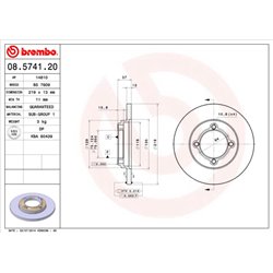 Tarcze Brembo - 08.5741.20