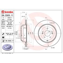 Tarcze Brembo - 09.C503.11