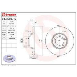 Tarcze Brembo - 08.3089.10
