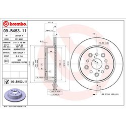 Tarcze Brembo - 09.B453.11