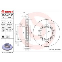 Tarcze Brembo - 09.9467.10