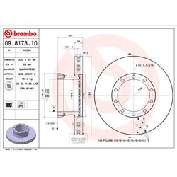 Tarcze Brembo - 09.8173.10