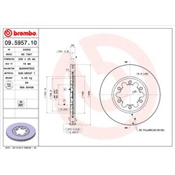 Tarcze Brembo - 09.5957.10