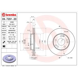 Tarcze Brembo - 09.7291.20