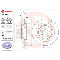 Tarcze Brembo - 09.B842.11