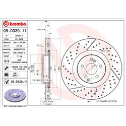 Tarcze Brembo - 09.D339.11