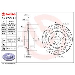 Tarcze Brembo - 09.C743.21