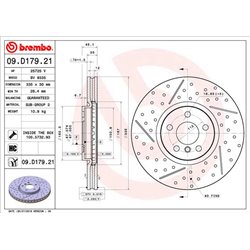 Tarcze Brembo - 09.D179.21