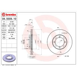 Tarcze Brembo - 09.5009.10