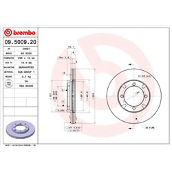 Tarcze Brembo - 09.5009.20