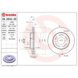 Tarcze Brembo - 09.5640.30