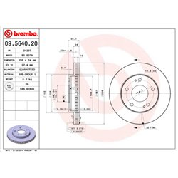 Tarcze Brembo - 09.5640.20