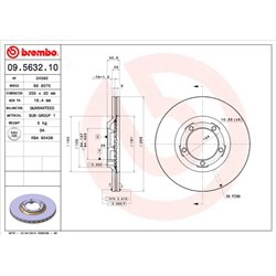 Tarcze Brembo - 09.5632.10