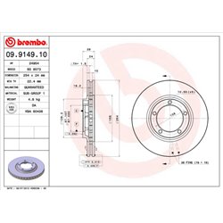 Tarcze Brembo - 09.9149.10