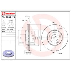Tarcze Brembo - 09.7939.24