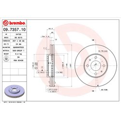 Tarcze Brembo - 09.7357.10