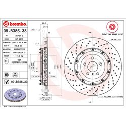 Tarcze Brembo - 09.B386.33