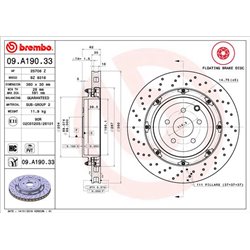 Tarcze Brembo - 09.A190.33