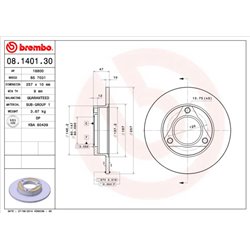 Tarcze Brembo - 08.1401.30