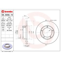 Tarcze Brembo - 08.3056.10