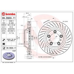 Tarcze Brembo - 09.D933.11