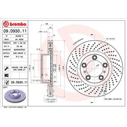 Tarcze Brembo - 09.D930.11