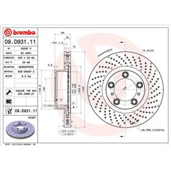 Tarcze Brembo - 09.D931.11