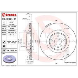 Tarcze Brembo - 09.D936.11