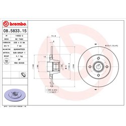 Tarcze Brembo - 08.5833.15