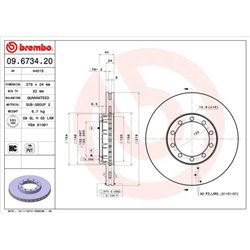 Tarcze Brembo - 09.6734.20
