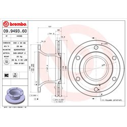 Tarcze Brembo - 09.9493.60