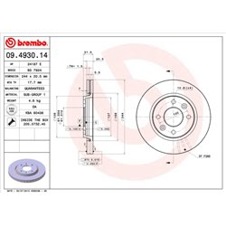 Tarcze Brembo - 09.4930.14