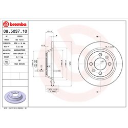 Tarcze Brembo - 08.5037.10