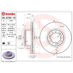 Tarcze Brembo - 09.8793.10