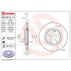 Tarcze Brembo - 09.D414.11