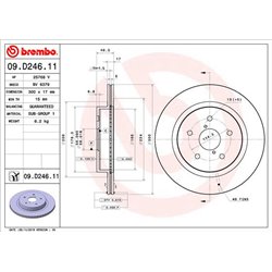 Tarcze Brembo - 09.D246.11