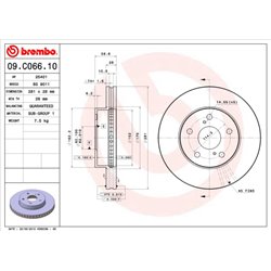 Tarcze Brembo - 09.C066.10